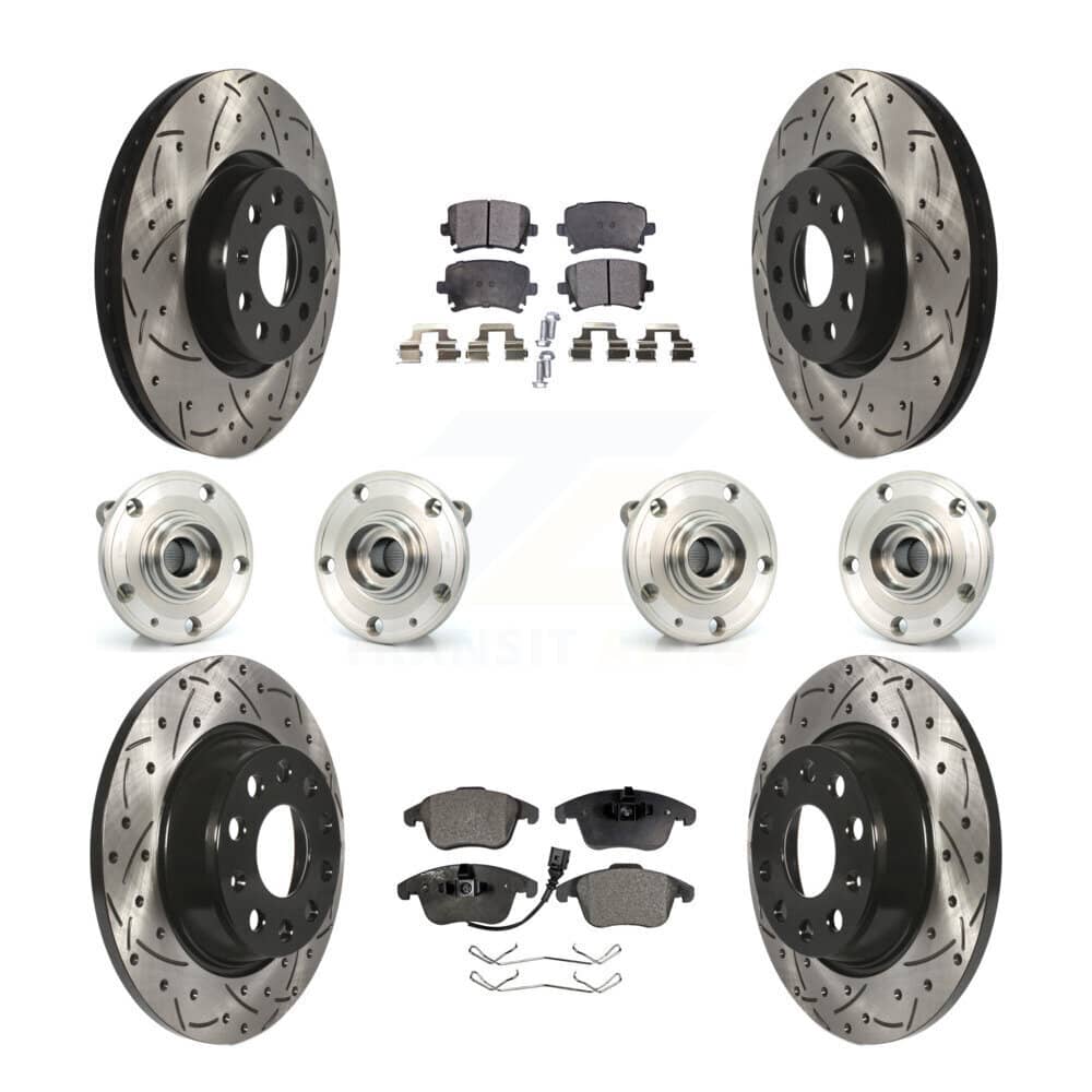 Transit Auto - KBB-110890 - Front and Rear Wheel Bearing and Hub Assembly Kits
