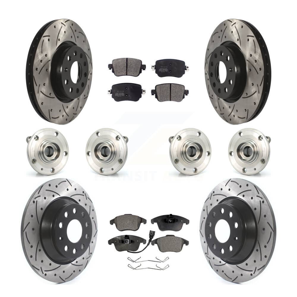 Transit Auto - KBB-110891 - Front and Rear Wheel Bearing and Hub Assembly Kits