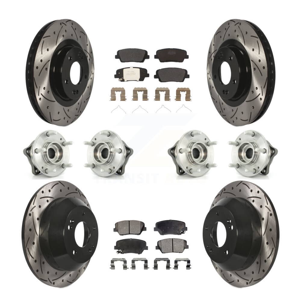 Transit Auto - KBB-110894 - Front and Rear Wheel Bearing and Hub Assembly Kits