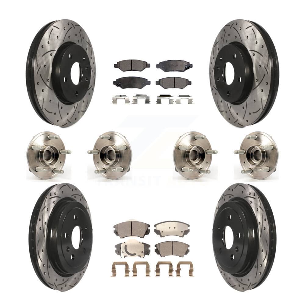 Transit Auto - KBB-110902 - Front and Rear Wheel Bearing and Hub Assembly Kits