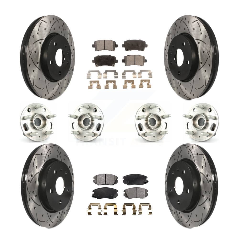 Transit Auto - KBB-110905 - Front and Rear Wheel Bearing and Hub Assembly Kits