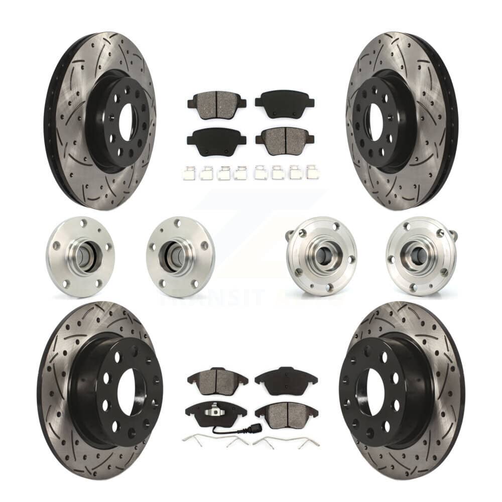 Transit Auto - KBB-110975 - Front and Rear Wheel Bearing and Hub Assembly Kits