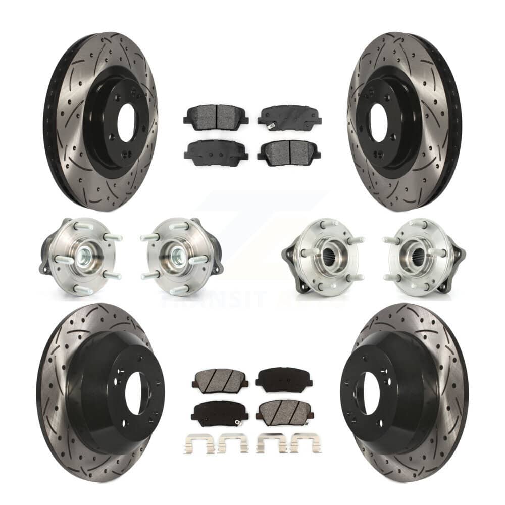 Transit Auto - KBB-110988 - Front and Rear Wheel Bearing and Hub Assembly Kits