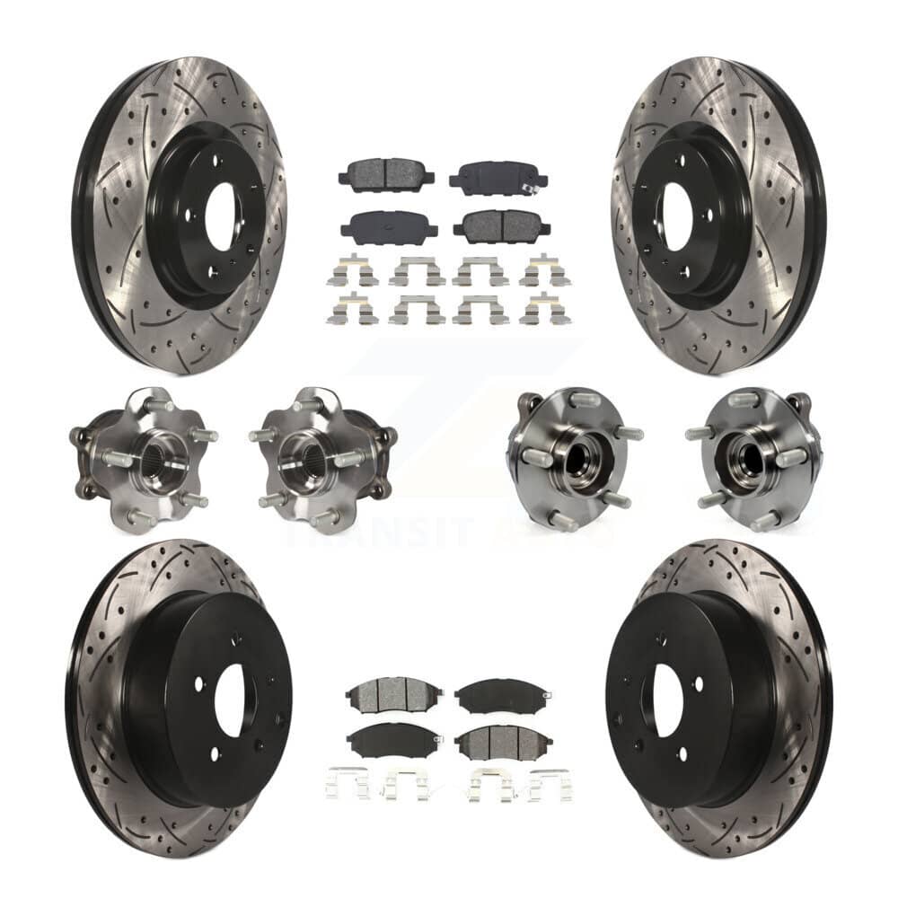 Transit Auto - KBB-111032 - Front and Rear Wheel Bearing and Hub Assembly Kits