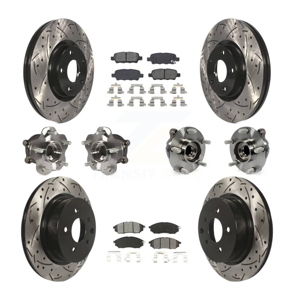 Transit Auto - KBB-111033 - Front and Rear Wheel Bearing and Hub Assembly Kits