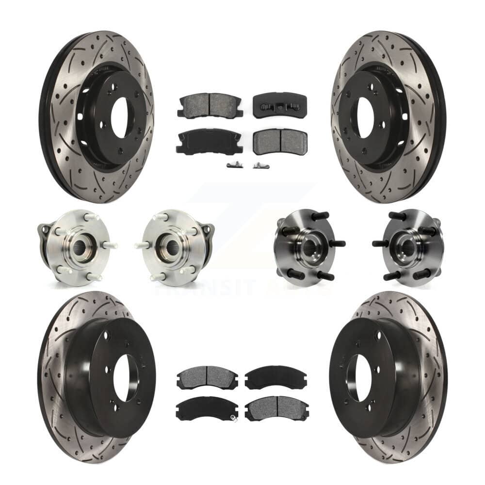Transit Auto - KBB-111046 - Front and Rear Wheel Bearing and Hub Assembly Kits