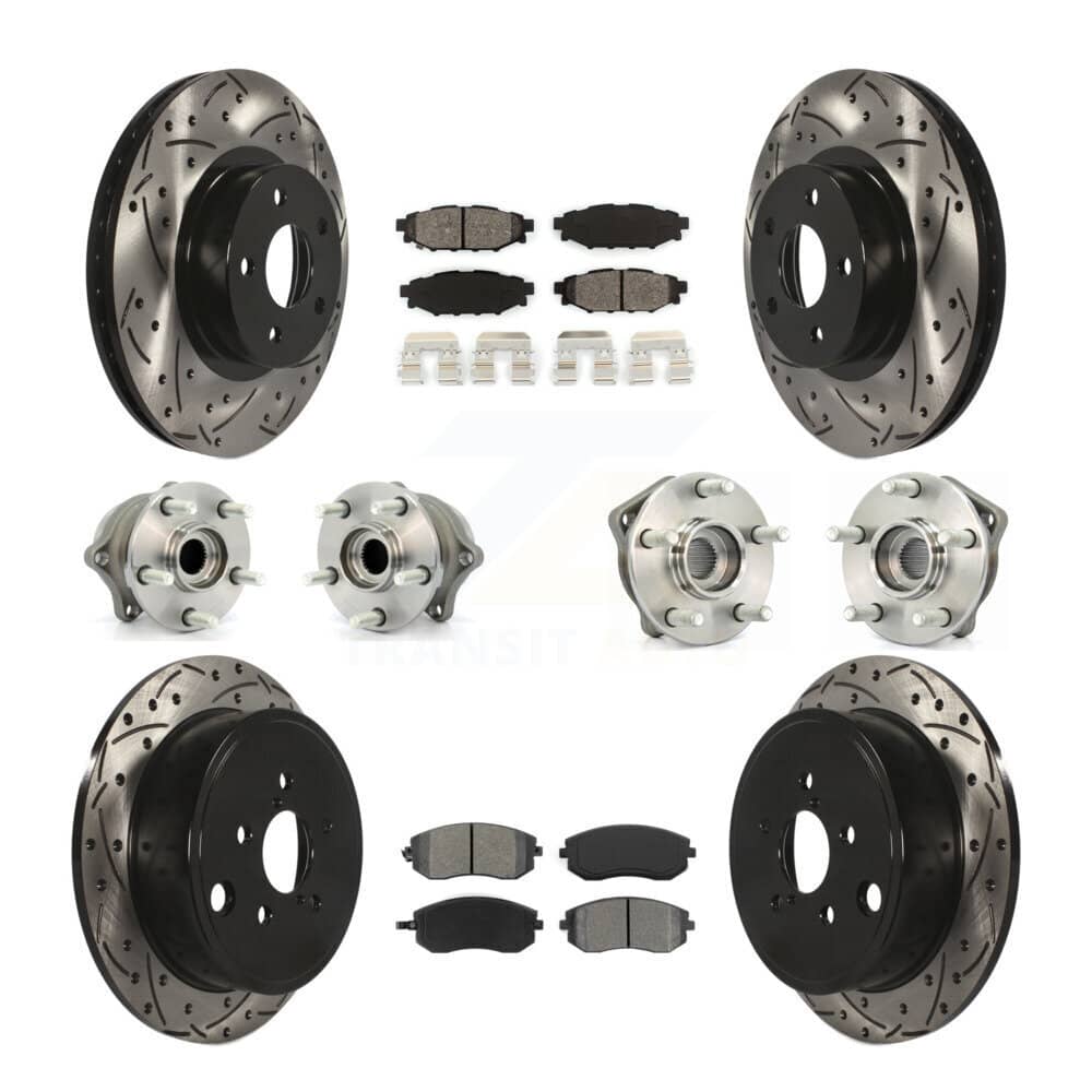 Transit Auto - KBB-111053 - Front and Rear Wheel Bearing and Hub Assembly Kits