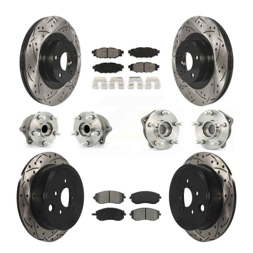 Transit Auto - KBB-111055 - Front and Rear Wheel Bearing and Hub Assembly Kits