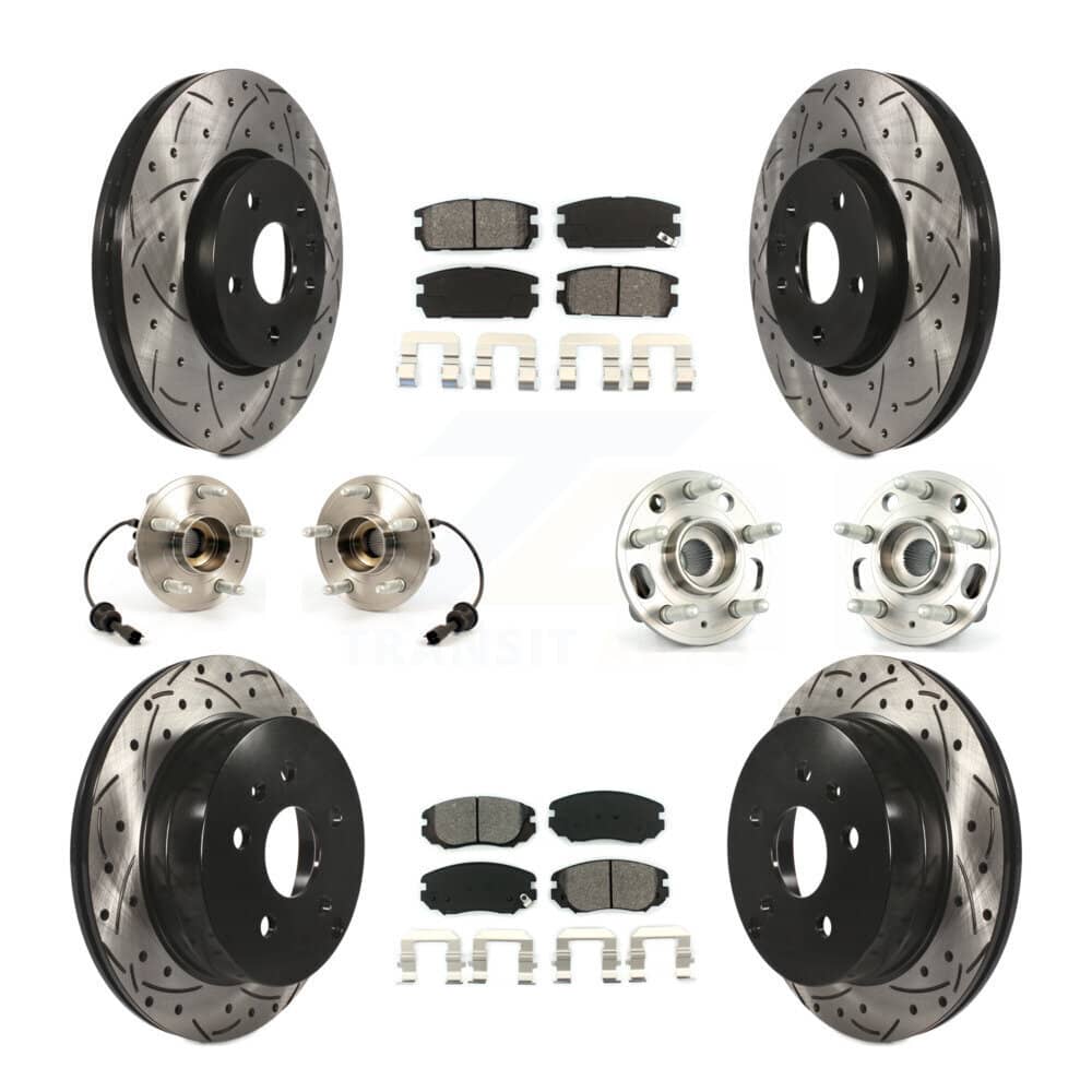 Transit Auto - KBB-111065 - Front and Rear Wheel Bearing and Hub Assembly Kits