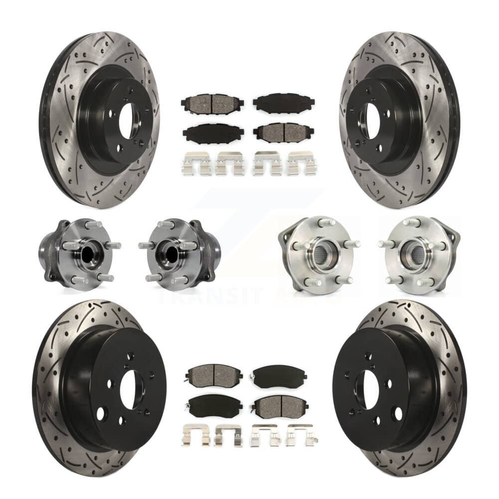 Transit Auto - KBB-111081 - Front and Rear Wheel Bearing and Hub Assembly Kits
