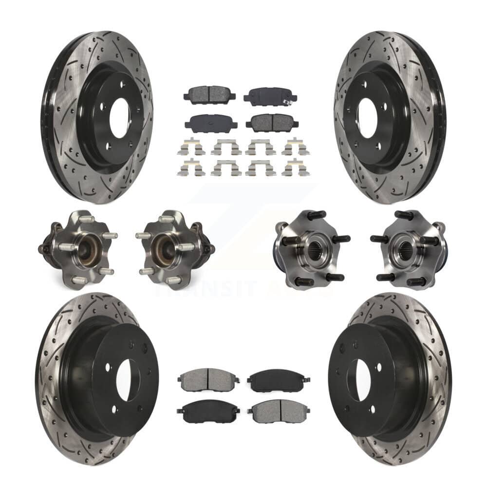 Transit Auto - KBB-111087 - Front and Rear Wheel Bearing and Hub Assembly Kits