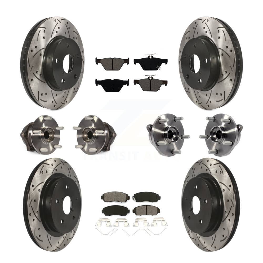 Transit Auto - KBB-111096 - Front and Rear Wheel Bearing and Hub Assembly Kits