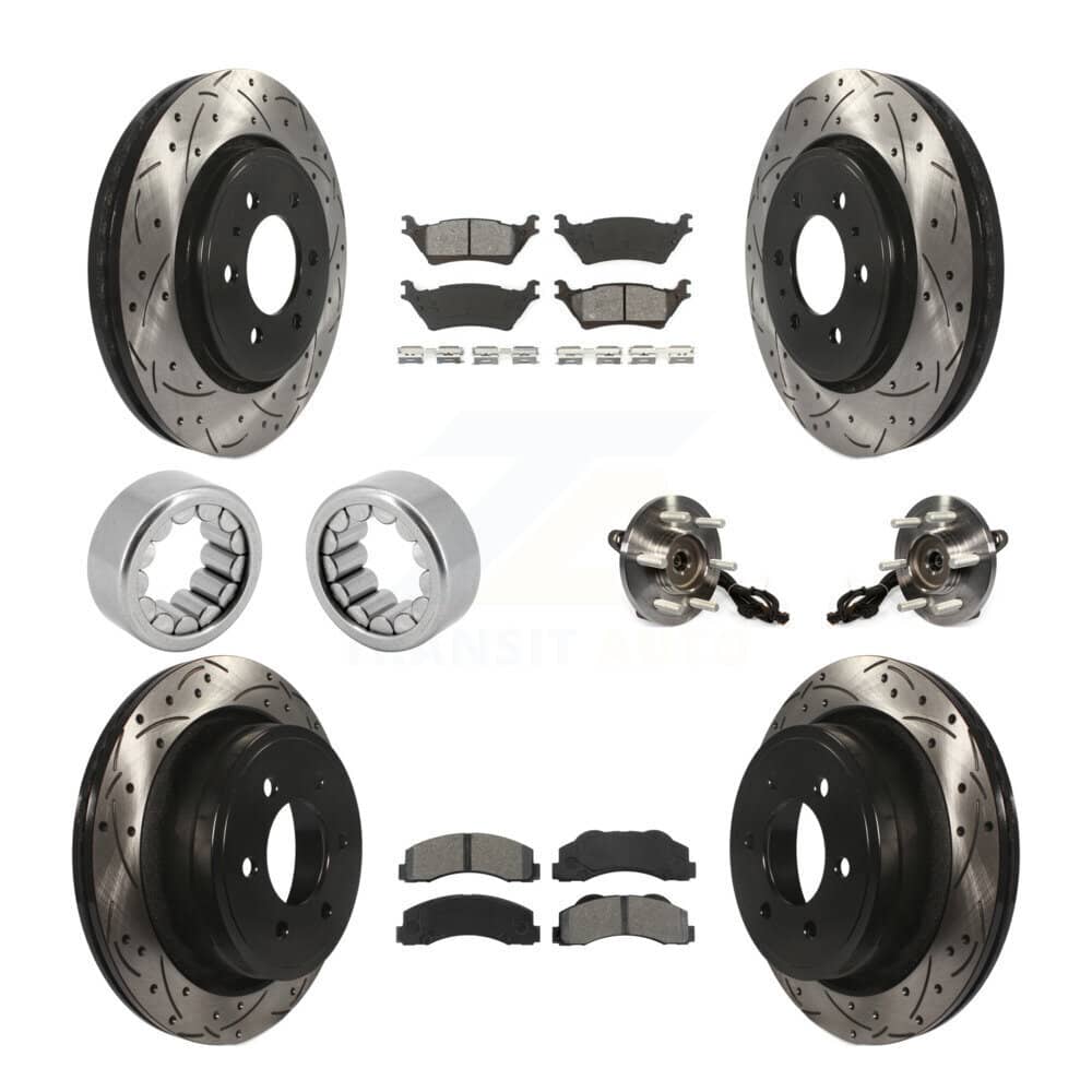 Transit Auto - KBB-111183 - Front and Rear Wheel Bearing and Hub Assembly Kits