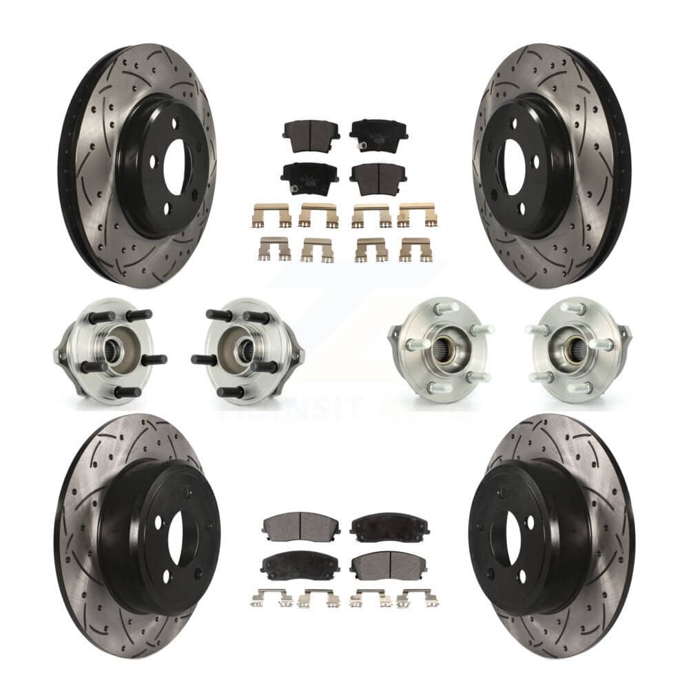Transit Auto - KBB-111188 - Front and Rear Wheel Bearing and Hub Assembly Kits