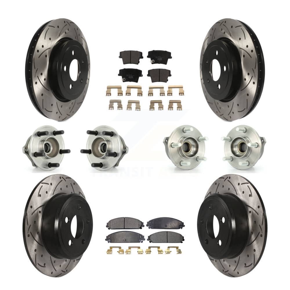 Transit Auto - KBB-111189 - Front and Rear Wheel Bearing and Hub Assembly Kits