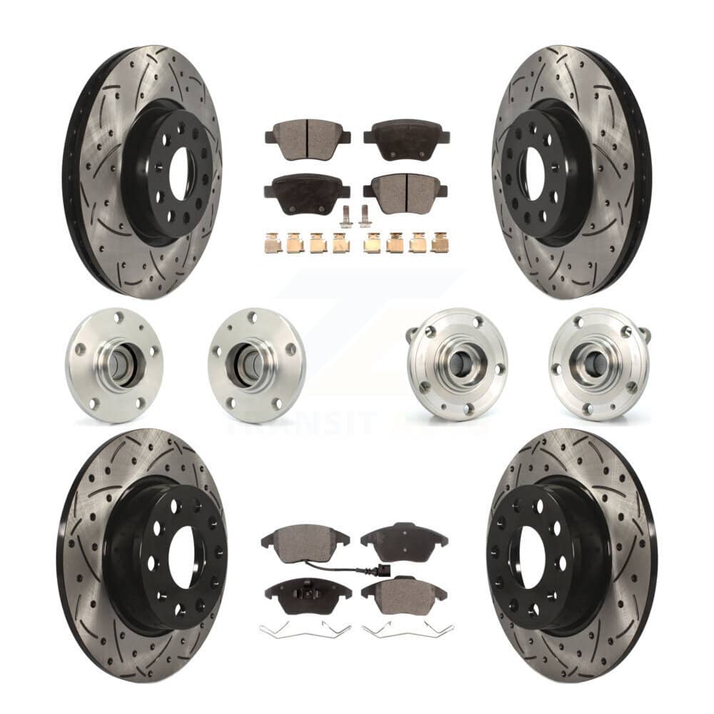 Transit Auto - KBB-111193 - Front and Rear Wheel Bearing and Hub Assembly Kits