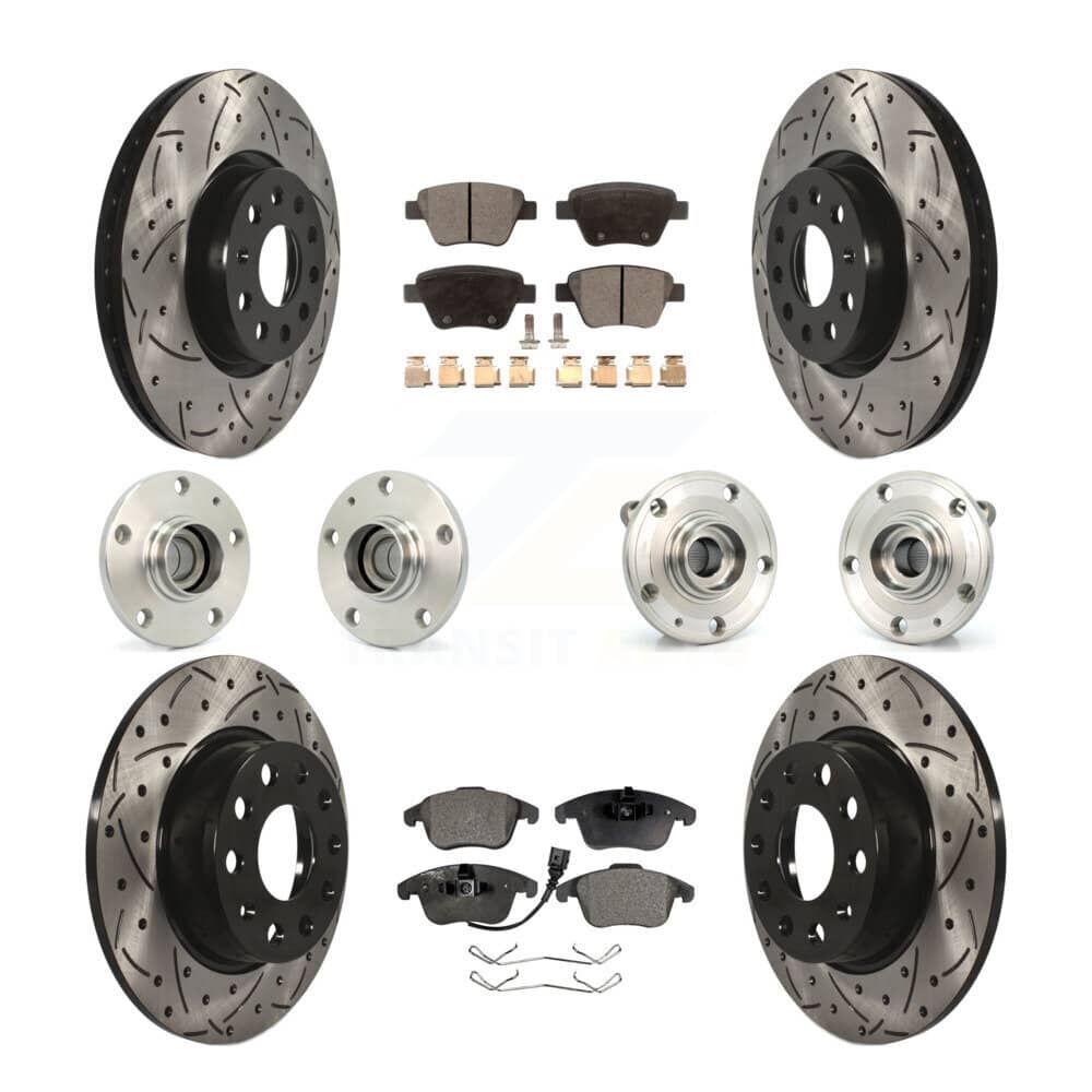 Transit Auto - KBB-111197 - Front and Rear Wheel Bearing and Hub Assembly Kits