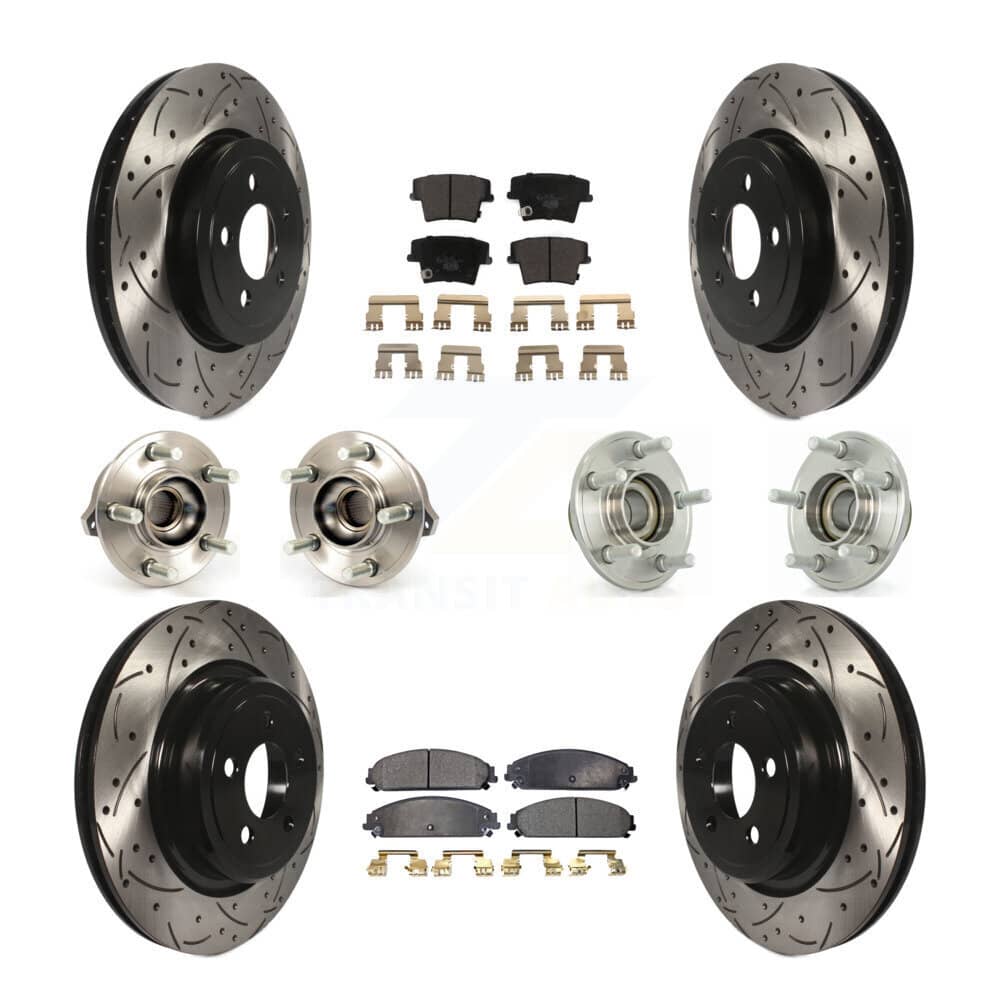 Transit Auto - KBB-111232 - Front and Rear Wheel Bearing and Hub Assembly Kits
