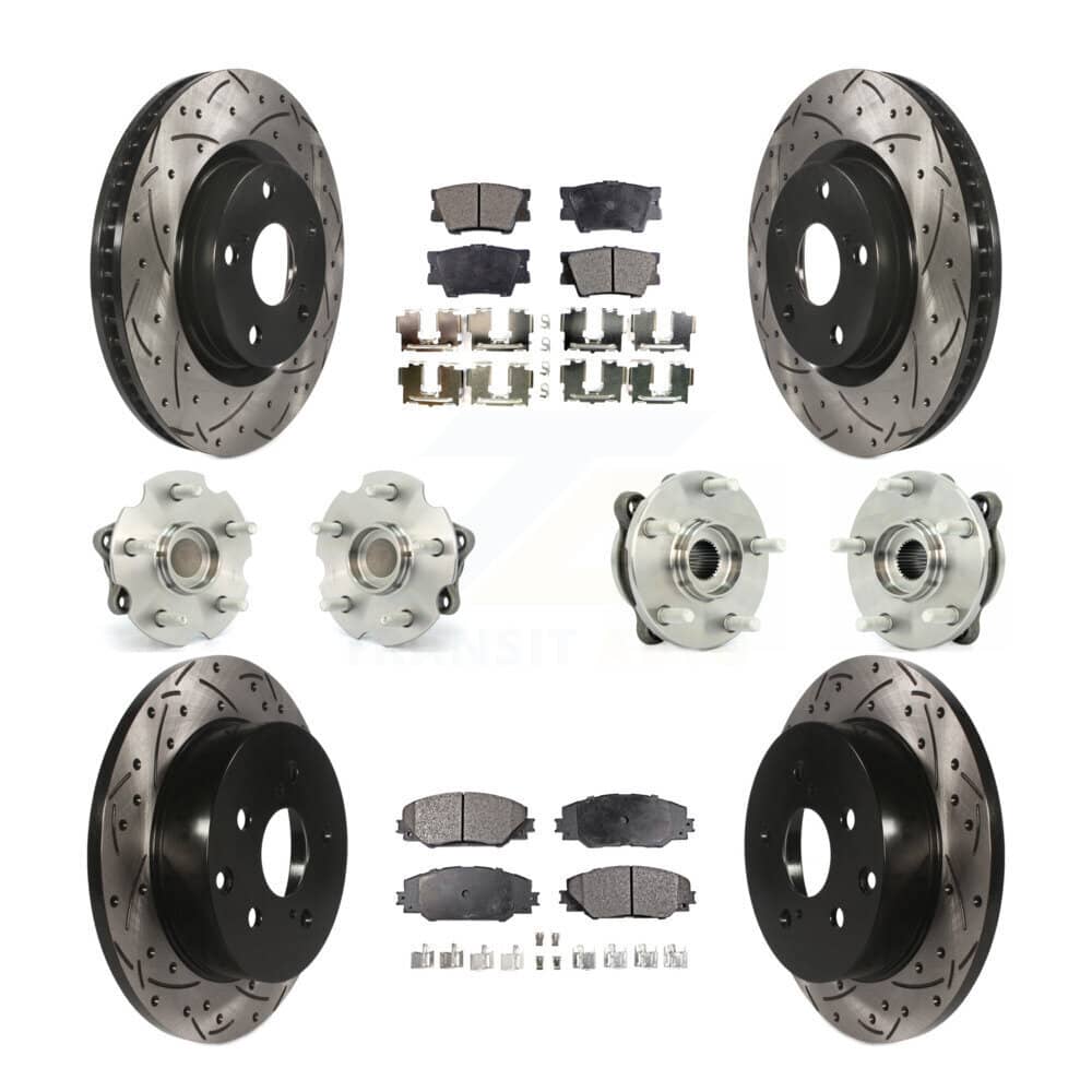 Transit Auto - KBB-111241 - Front and Rear Wheel Bearing and Hub Assembly Kits