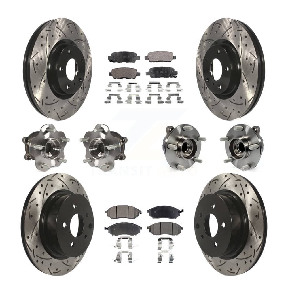 Transit Auto - KBB-111252 - Front and Rear Wheel Bearing and Hub Assembly Kits