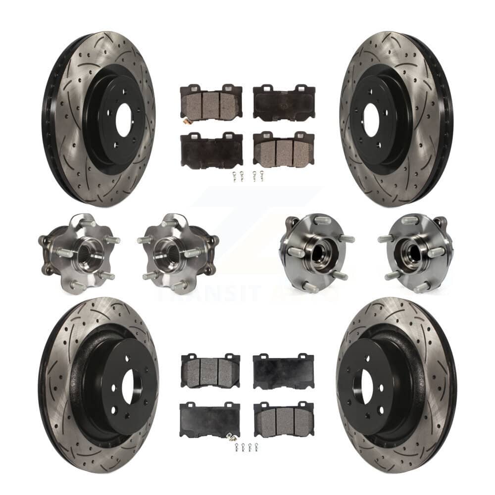 Transit Auto - KBB-111255 - Front and Rear Wheel Bearing and Hub Assembly Kits
