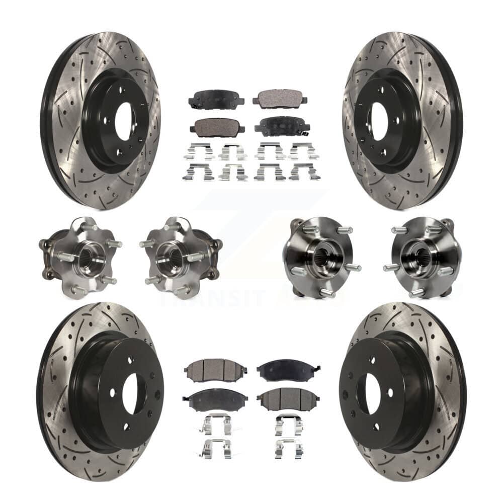 Transit Auto - KBB-111260 - Front and Rear Wheel Bearing and Hub Assembly Kits