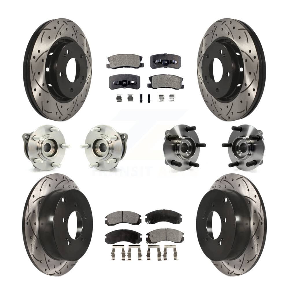 Transit Auto - KBB-111265 - Front and Rear Wheel Bearing and Hub Assembly Kits