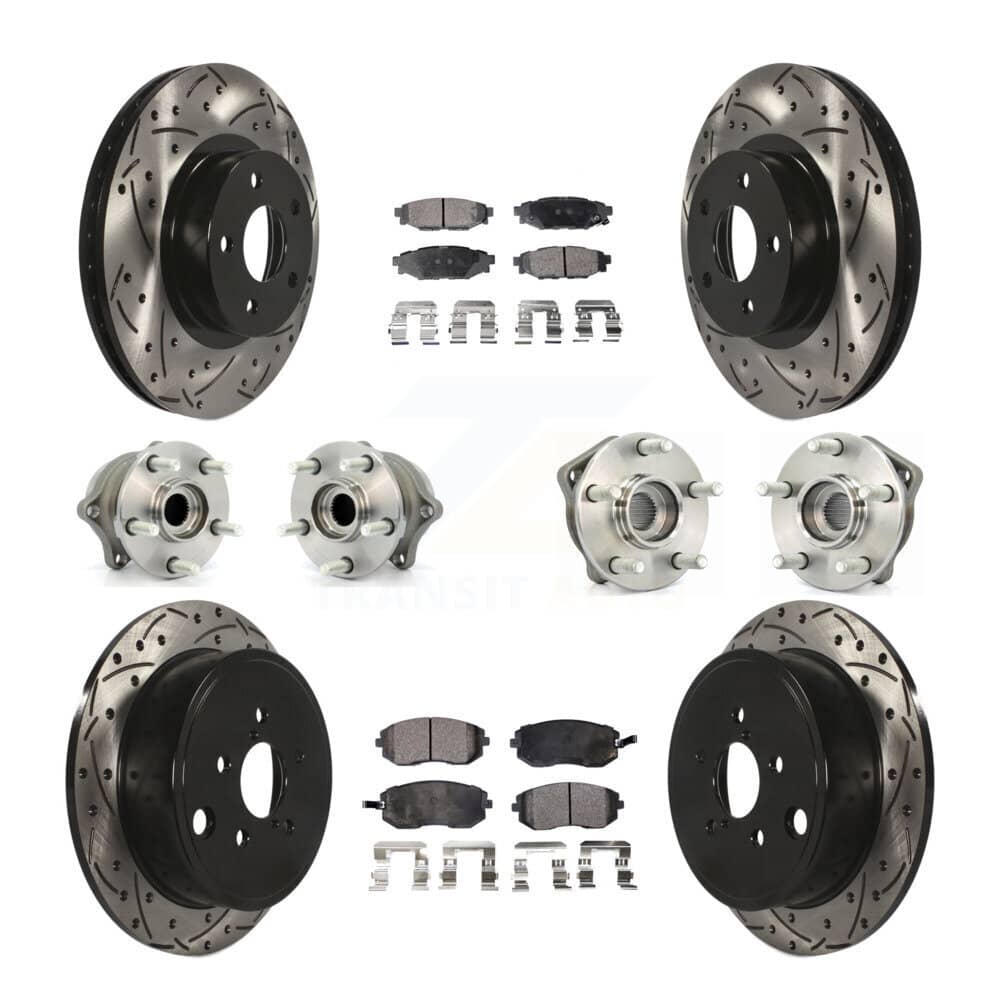 Transit Auto - KBB-111272 - Front and Rear Wheel Bearing and Hub Assembly Kits