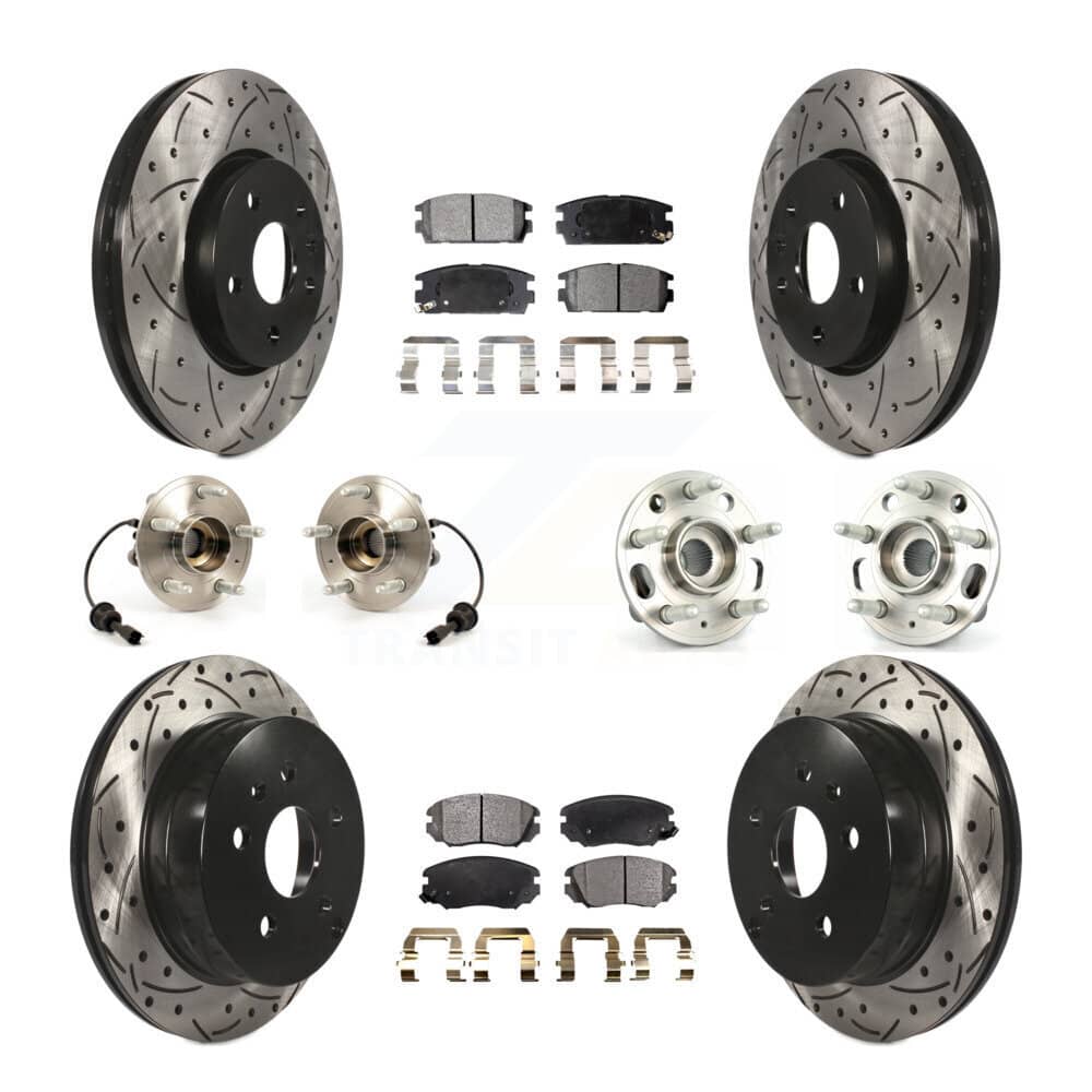 Transit Auto - KBB-111284 - Front and Rear Wheel Bearing and Hub Assembly Kits