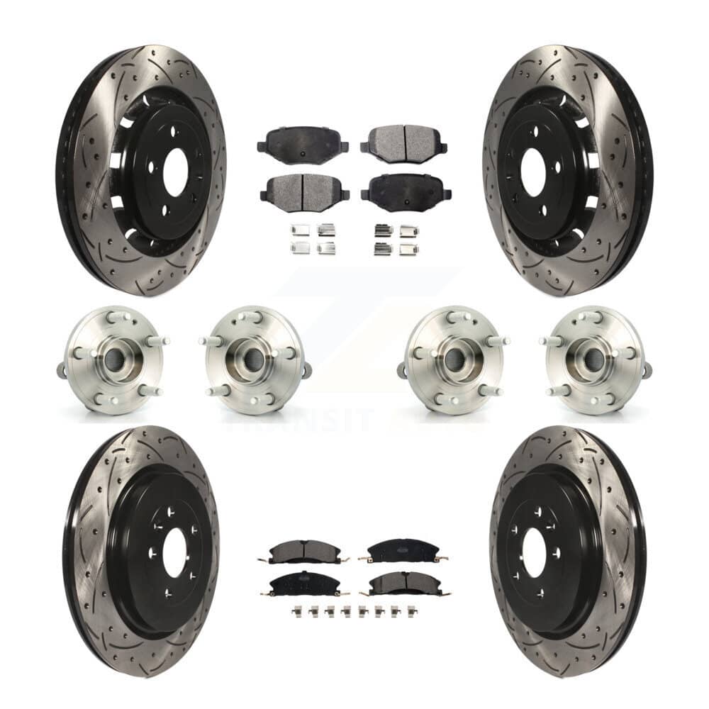 Transit Auto - KBB-111290 - Front and Rear Wheel Bearing and Hub Assembly Kits