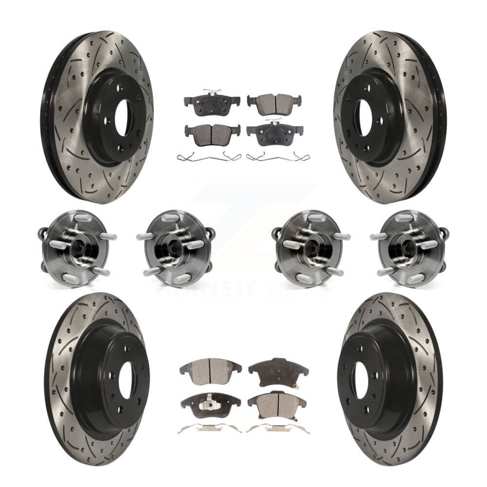 Transit Auto - KBB-111294 - Front and Rear Wheel Bearing and Hub Assembly Kits