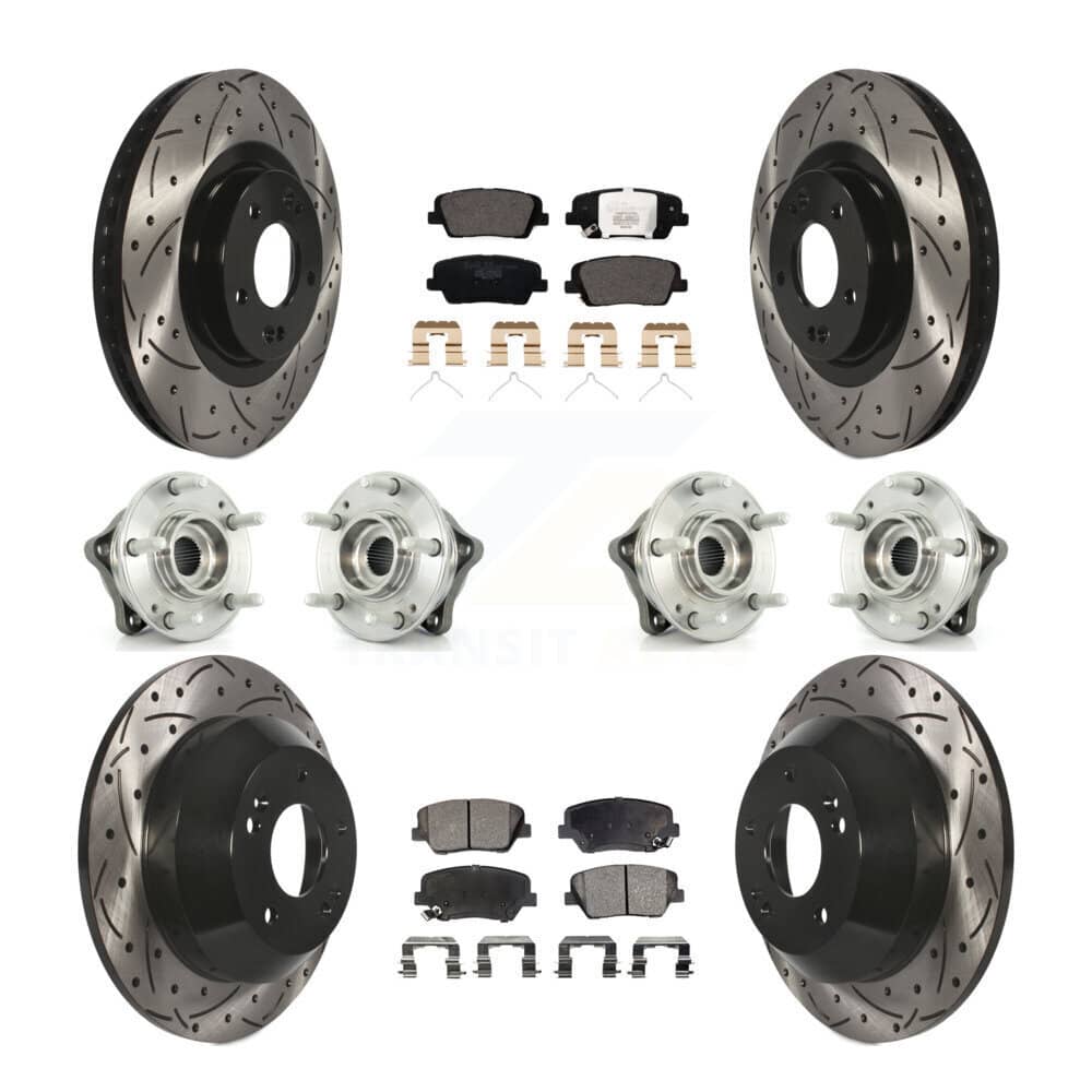 Transit Auto - KBB-111339 - Front and Rear Wheel Bearing and Hub Assembly Kits