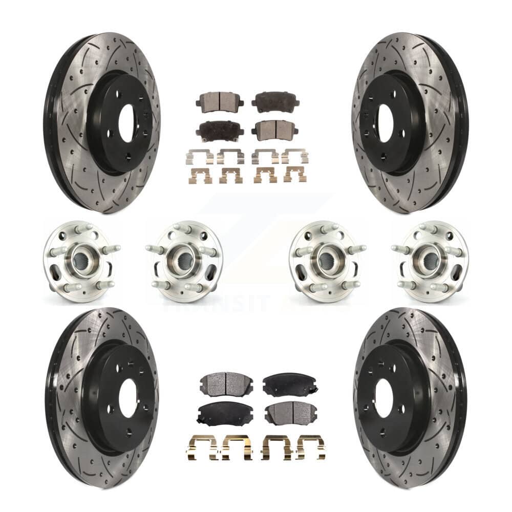 Transit Auto - KBB-111350 - Front and Rear Wheel Bearing and Hub Assembly Kits