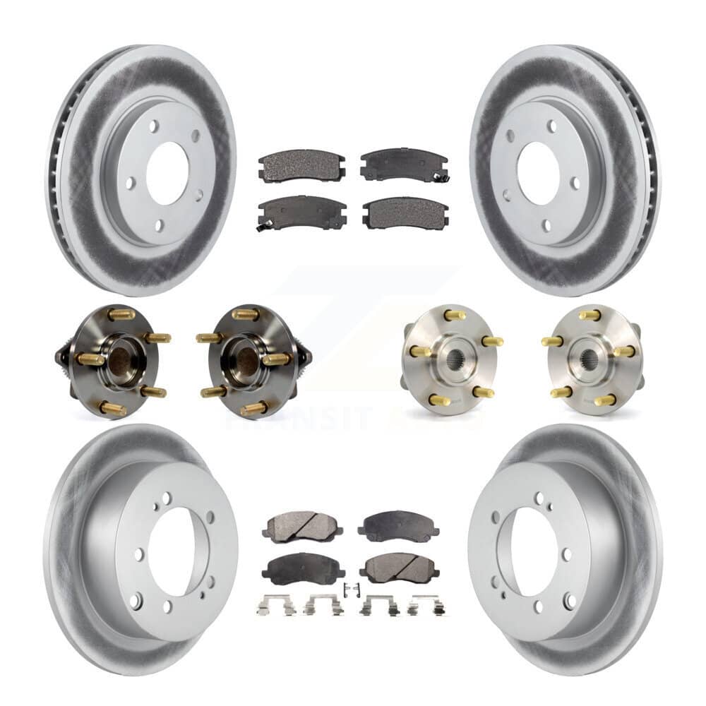 Transit Auto - KBB-111489 - Front and Rear Wheel Bearing and Hub Assembly Kits