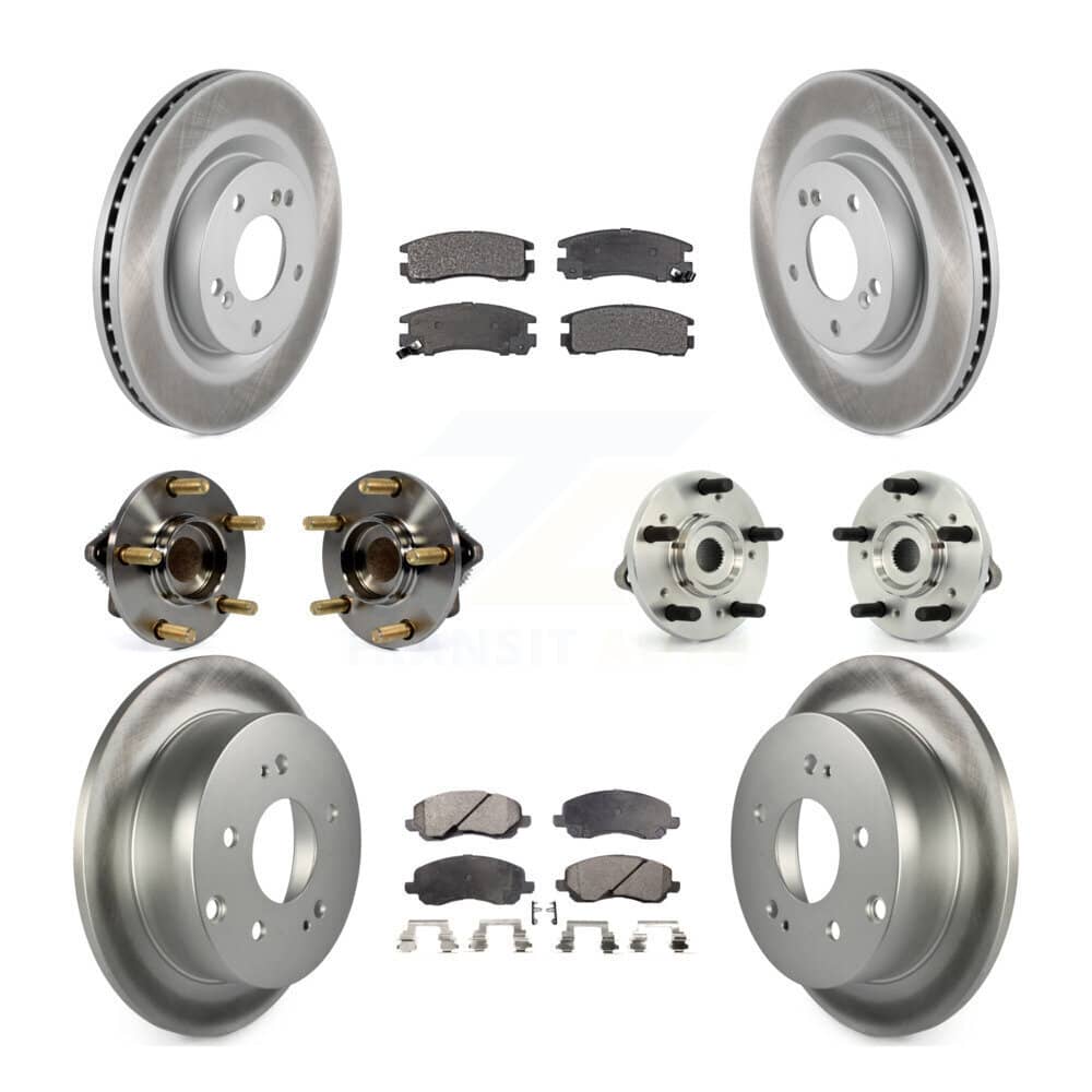 Transit Auto - KBB-111493 - Front and Rear Wheel Bearing and Hub Assembly Kits