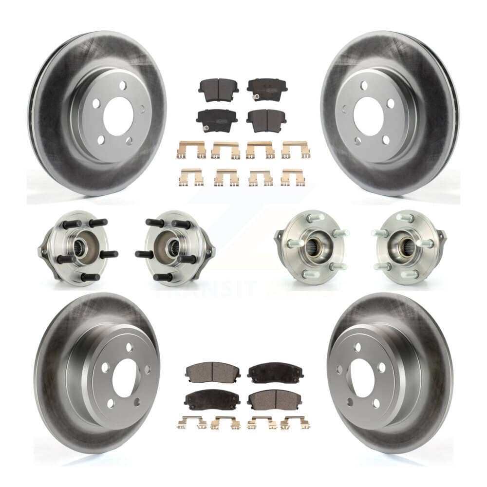 Transit Auto - KBB-111515 - Front and Rear Wheel Bearing and Hub Assembly Kits