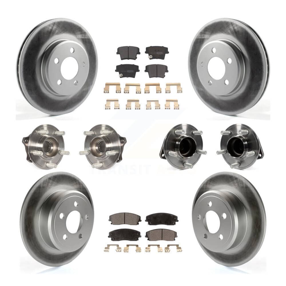 Transit Auto - KBB-111724 - Front and Rear Wheel Bearing and Hub Assembly Kits