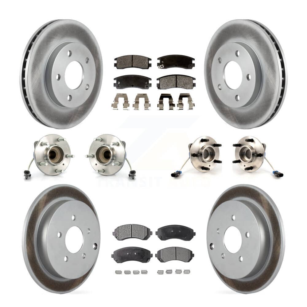 Transit Auto - KBB-111743 - Front and Rear Wheel Bearing and Hub Assembly Kits