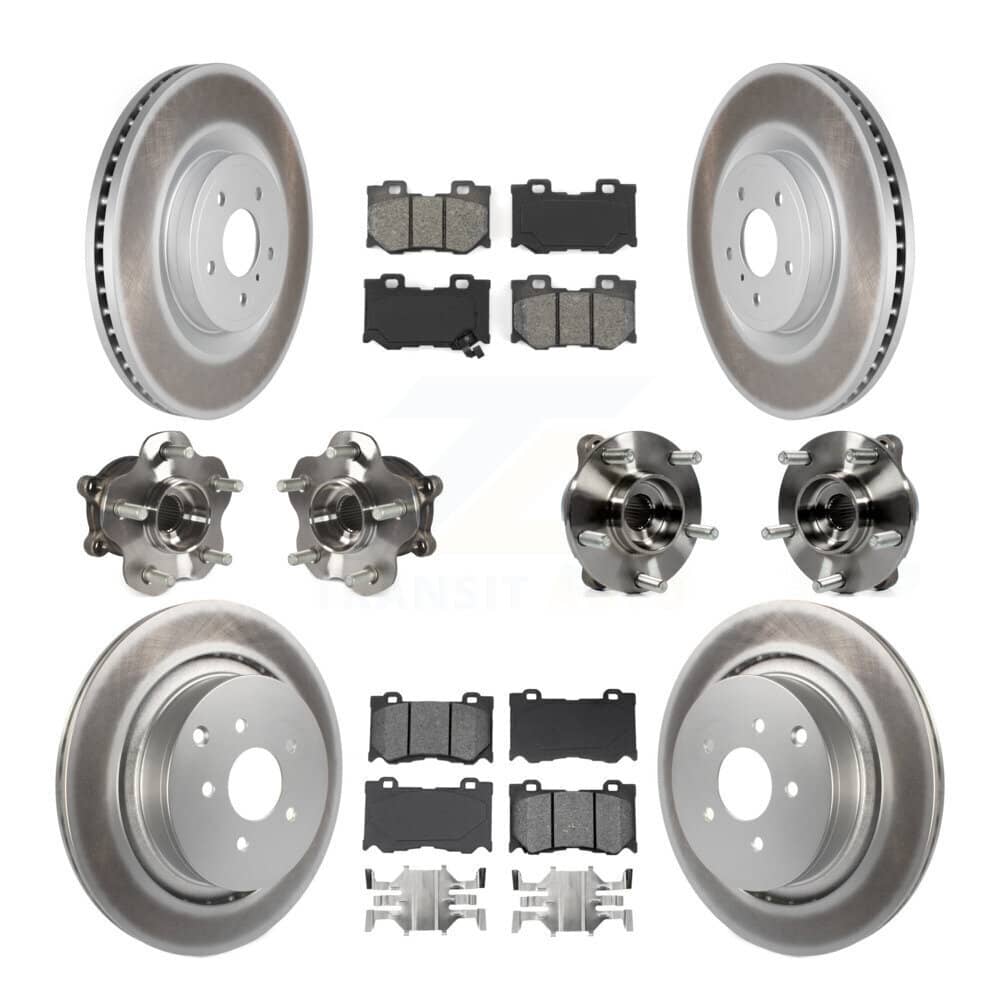 Transit Auto - KBB-112164 - Front and Rear Wheel Bearing and Hub Assembly Kits