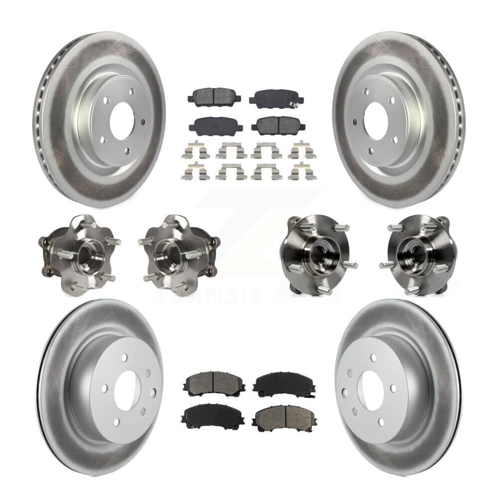 Transit Auto - KBB-112166 - Front and Rear Wheel Bearing and Hub Assembly Kits