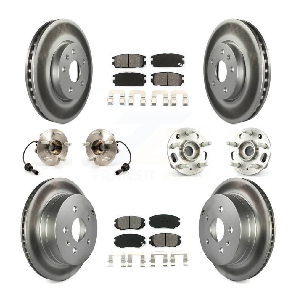 Transit Auto - KBB-112205 - Front and Rear Wheel Bearing and Hub Assembly Kits
