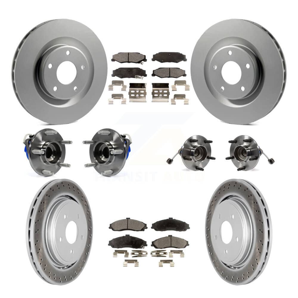 Transit Auto - KBB-112537 - Front and Rear Wheel Bearing and Hub Assembly Kits