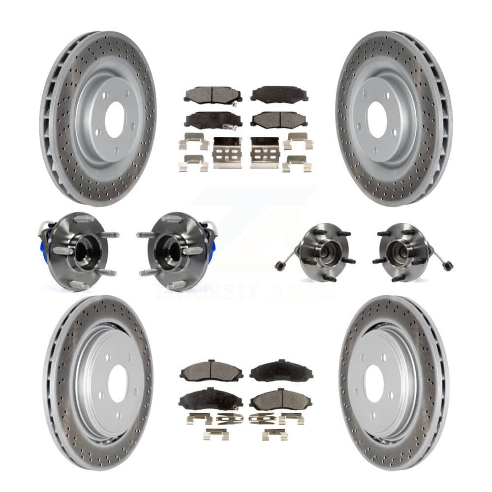 Transit Auto - KBB-112538 - Front and Rear Wheel Bearing and Hub Assembly Kits
