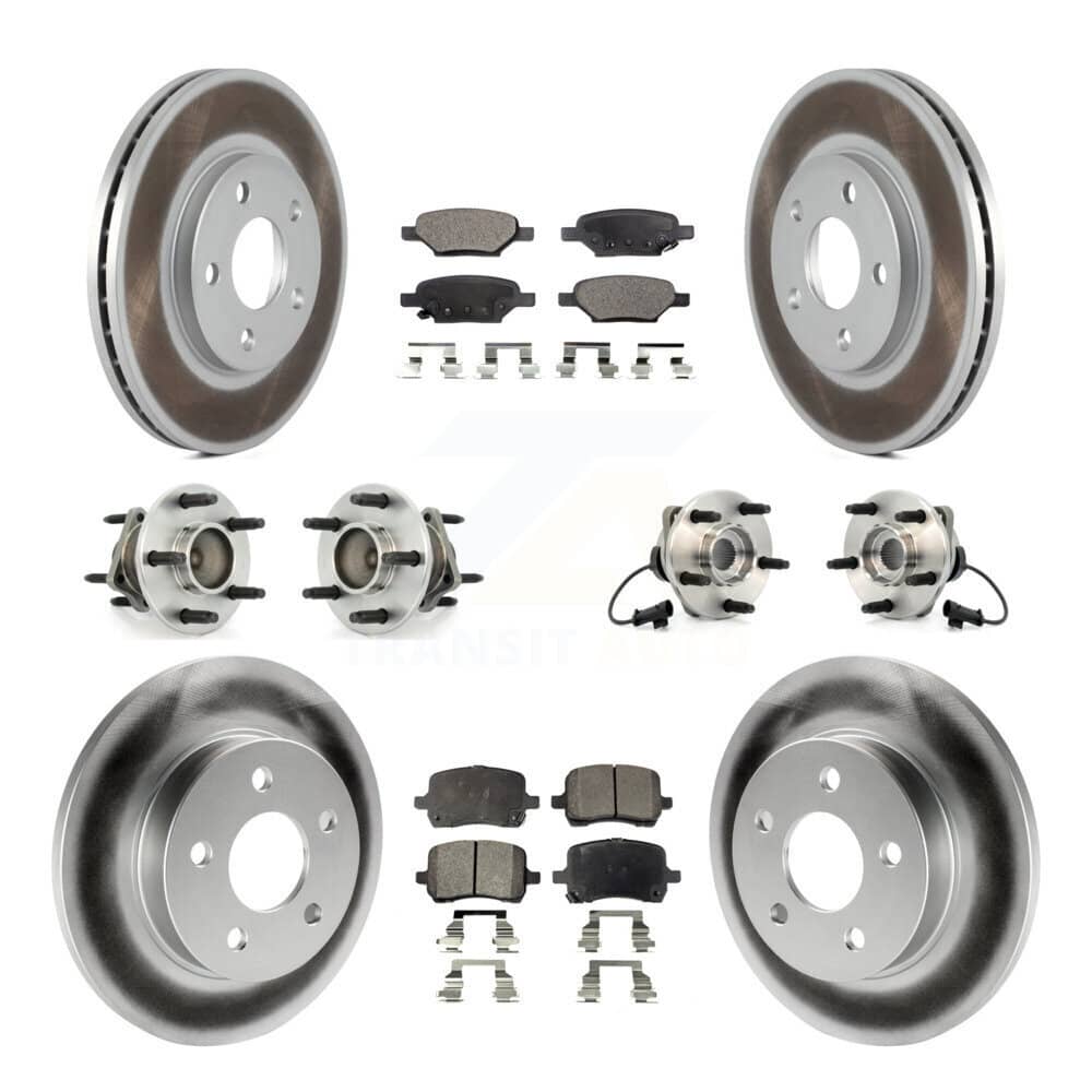Transit Auto - KBB-112585 - Front and Rear Wheel Bearing and Hub Assembly Kits