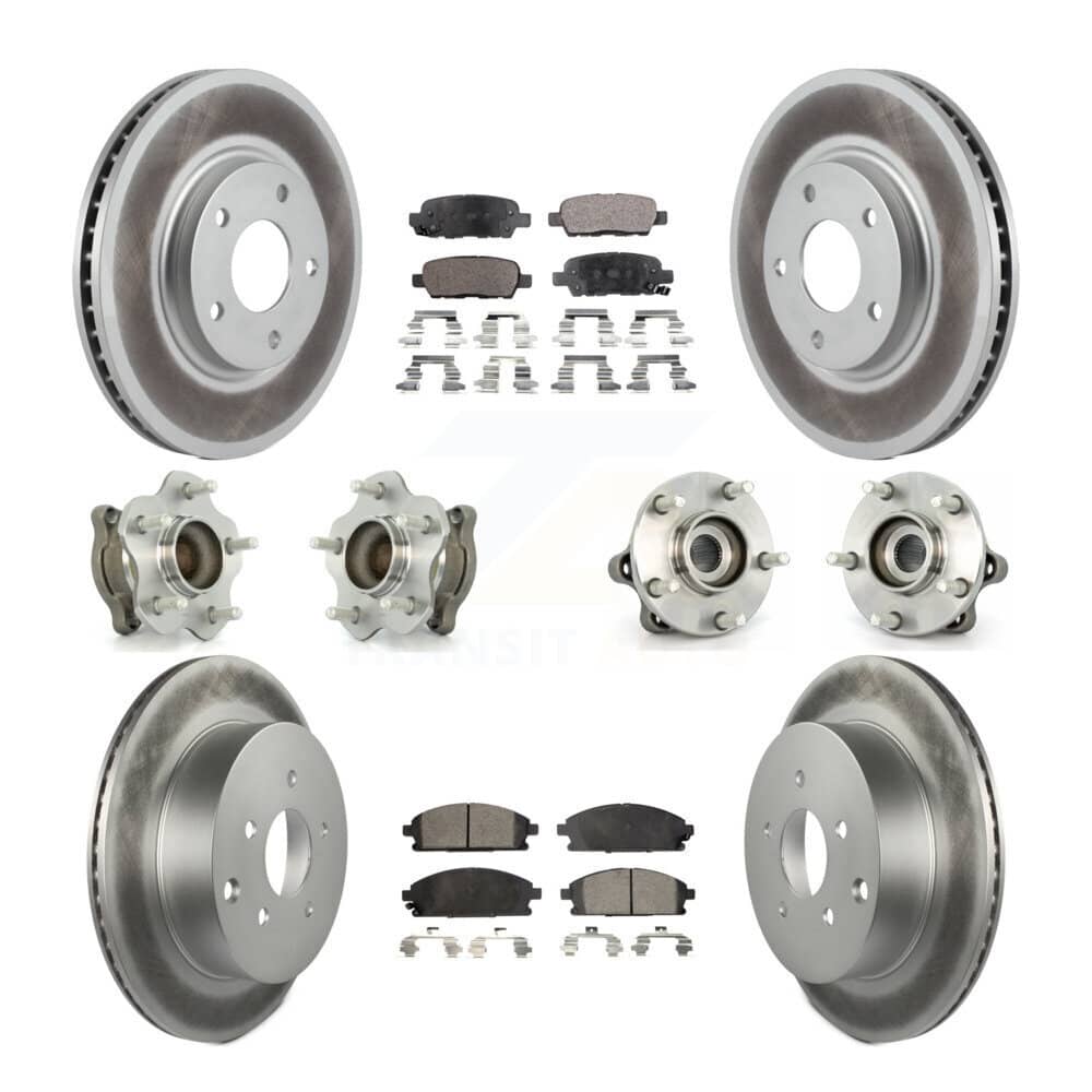 Transit Auto - KBB-112590 - Front and Rear Wheel Bearing and Hub Assembly Kits