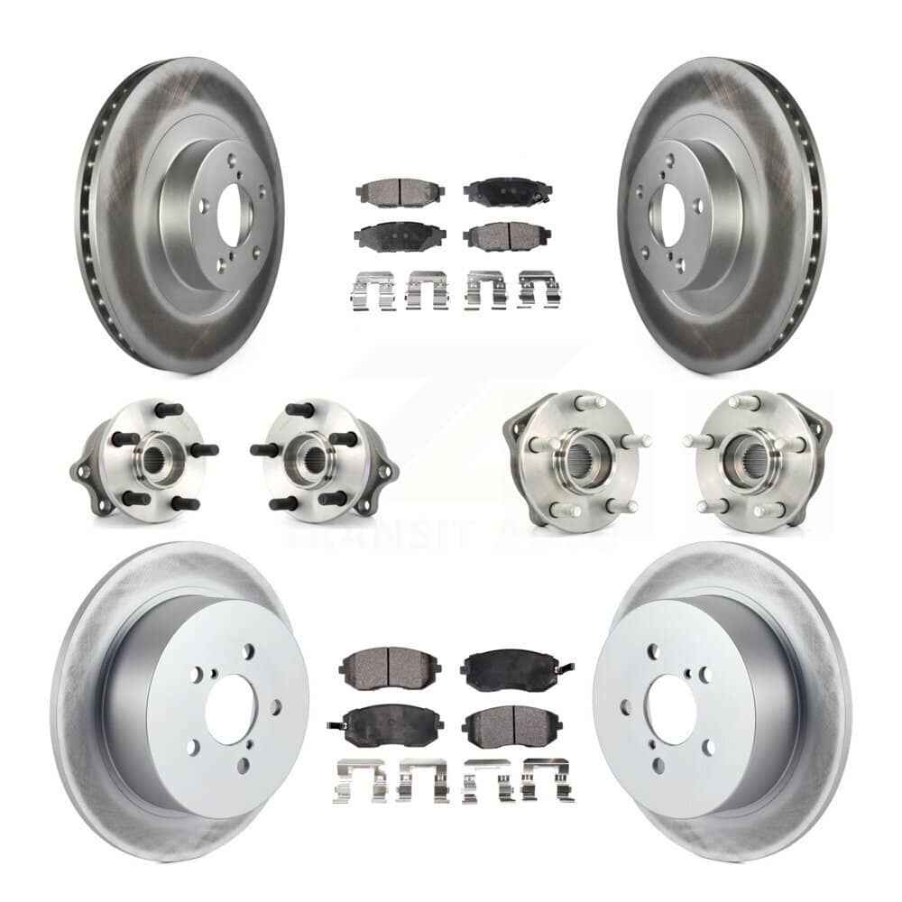 Transit Auto - KBB-112593 - Front and Rear Wheel Bearing and Hub Assembly Kits