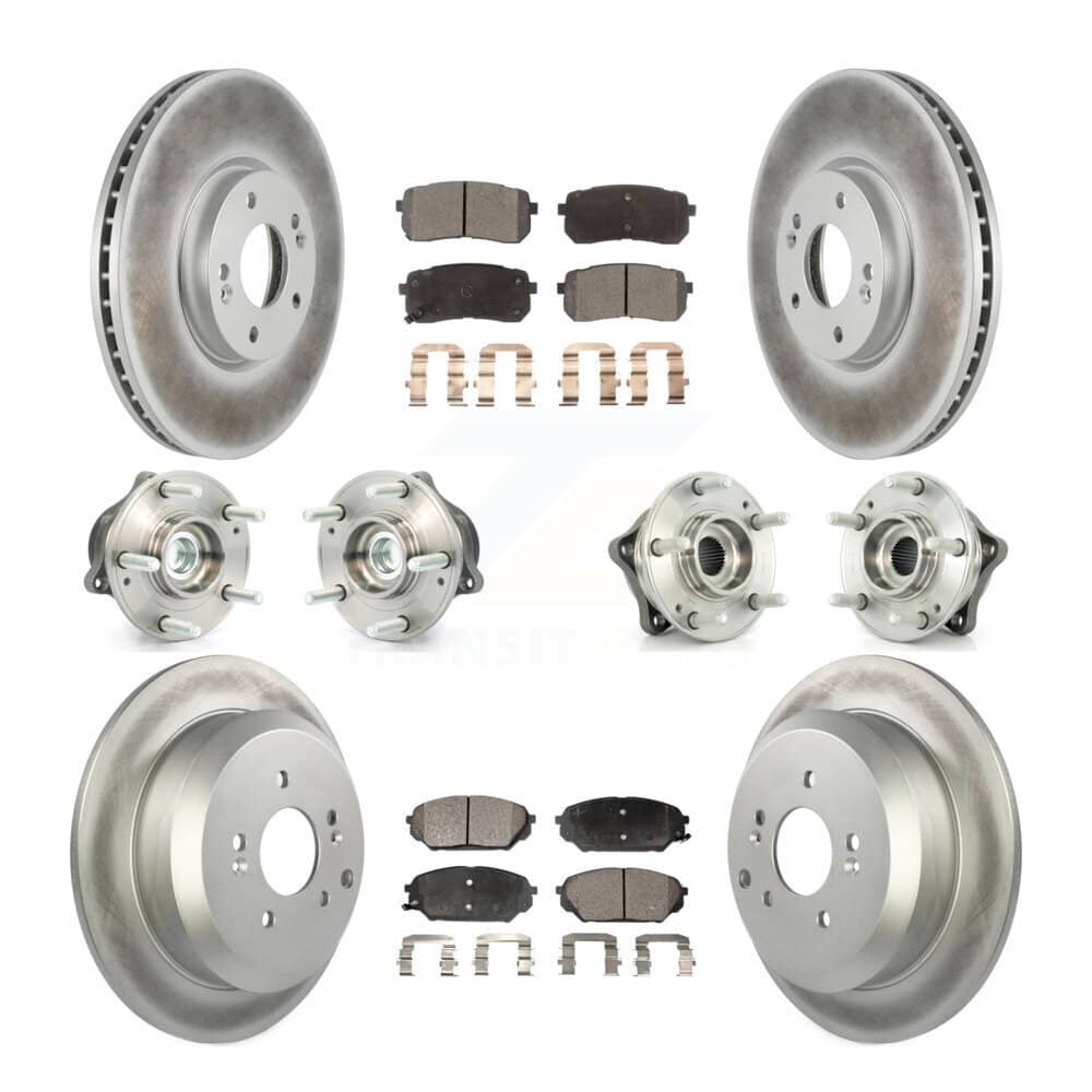 Transit Auto - KBB-112637 - Front and Rear Wheel Bearing and Hub Assembly Kits