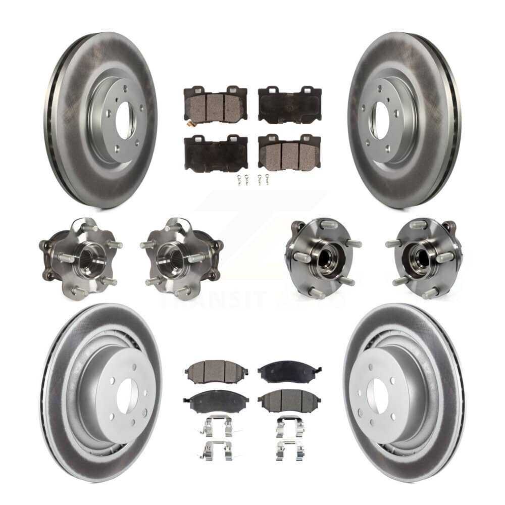 Transit Auto - KBB-112717 - Front and Rear Wheel Bearing and Hub Assembly Kits