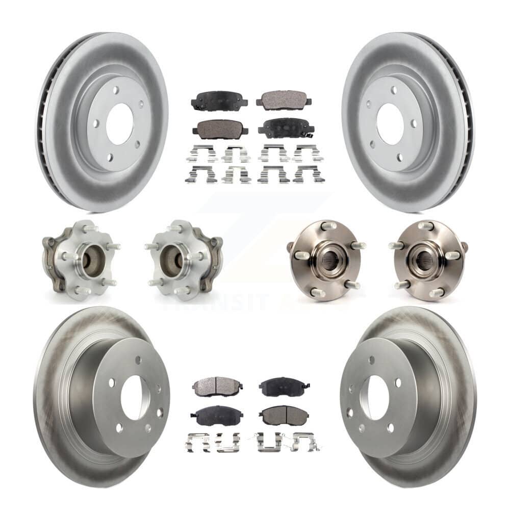 Transit Auto - KBB-112734 - Front and Rear Wheel Bearing and Hub Assembly Kits