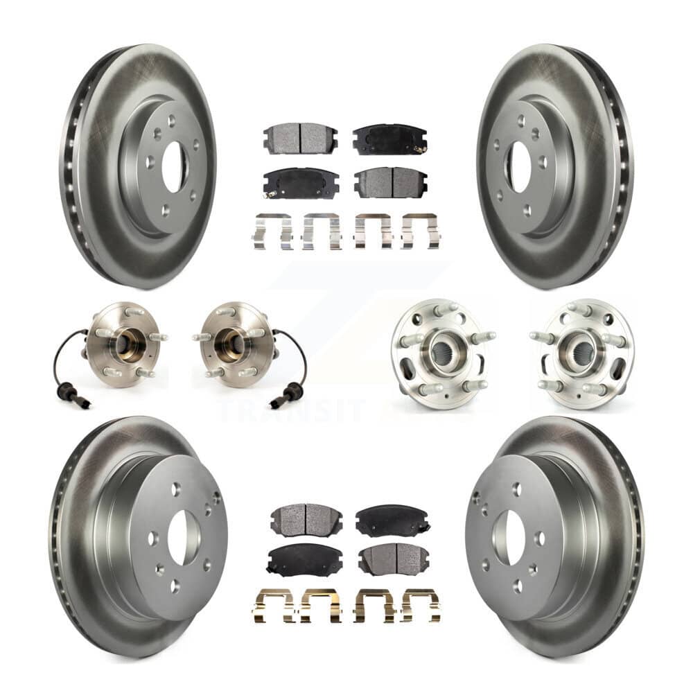 Transit Auto - KBB-112776 - Front and Rear Wheel Bearing and Hub Assembly Kits